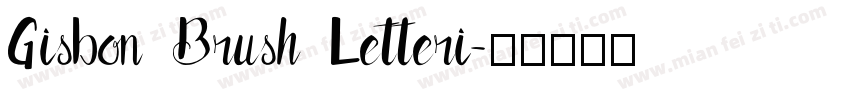 Gisbon Brush Letteri字体转换